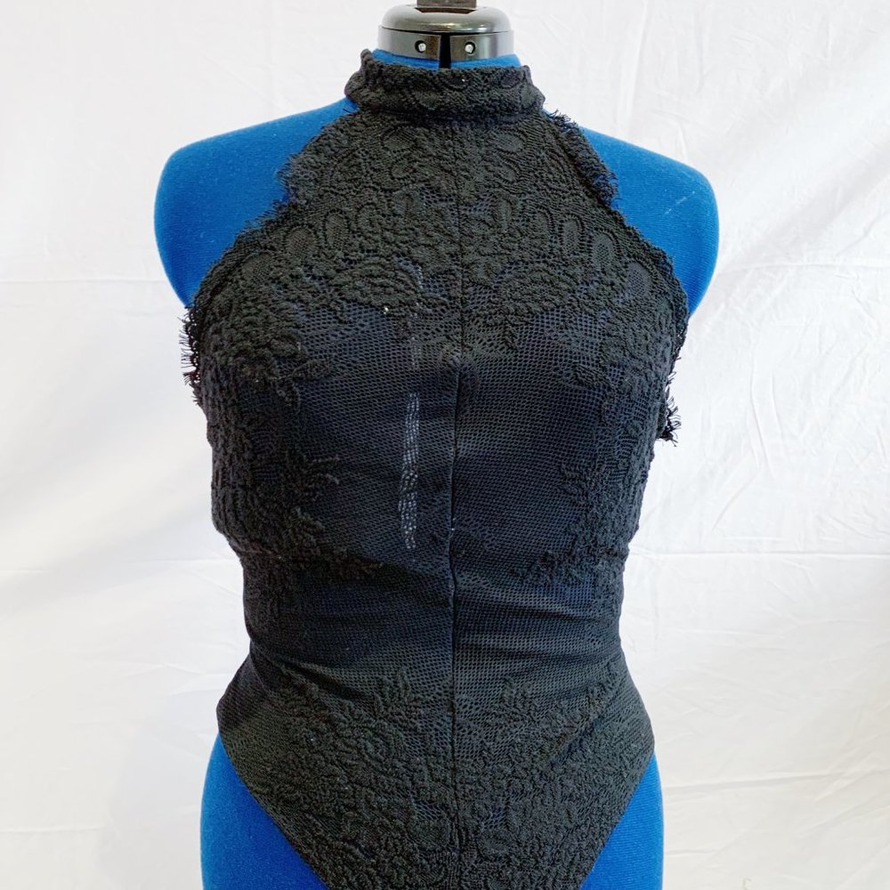 FREE PEOPLE Low Back Lace Bodysuit
